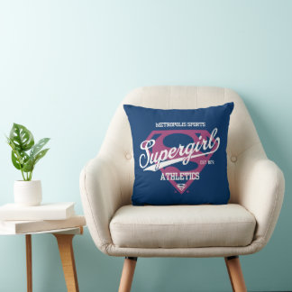 Supergirl Metropolis Sportathletik Grafik Kissen