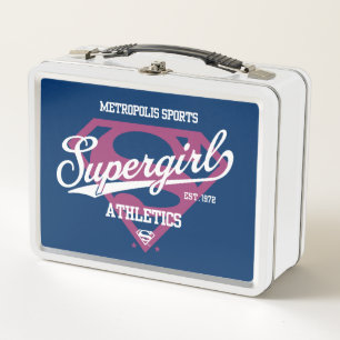Supergirl Metropolis Sportathletik Grafik Metall Brotdose