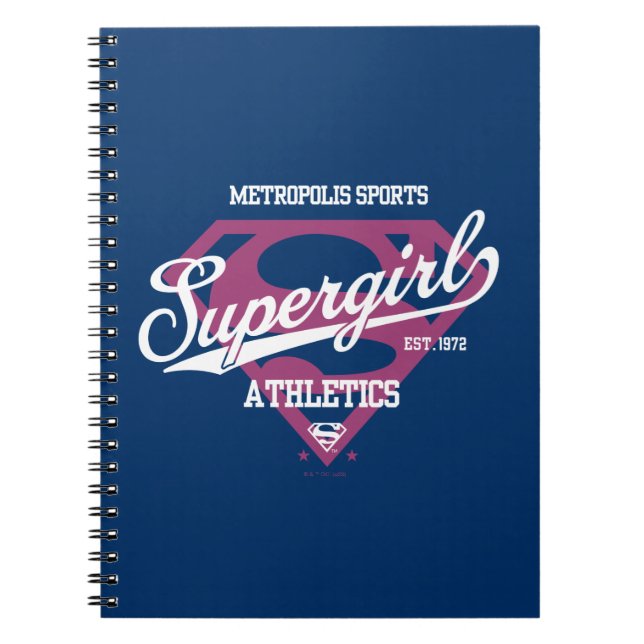 Supergirl Metropolis Sportathletik Grafik Notizblock (Vorderseite)