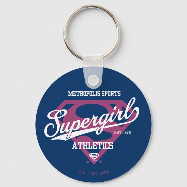 Supergirl Metropolis Sportathletik Grafik Schlüsselanhänger (Vorderseite)