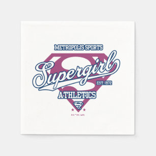 Supergirl Metropolis Sportathletik Grafik Serviette