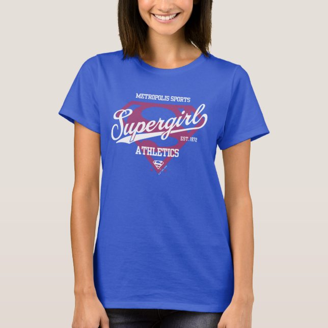 Supergirl Metropolis Sportathletik Grafik T-Shirt (Vorderseite)