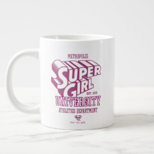 Supergirl Metropolis University Athletics Dept. Jumbo-Tasse