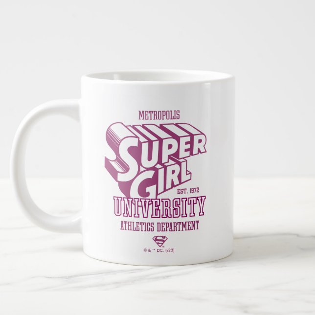 Supergirl Metropolis University Athletics Dept. Jumbo-Tasse (Links)