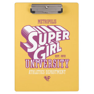 Supergirl Metropolis University Athletics Dept. Klemmbrett