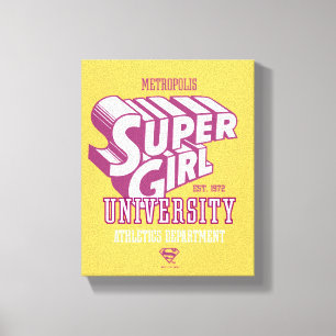 Supergirl Metropolis University Athletics Dept. Leinwanddruck