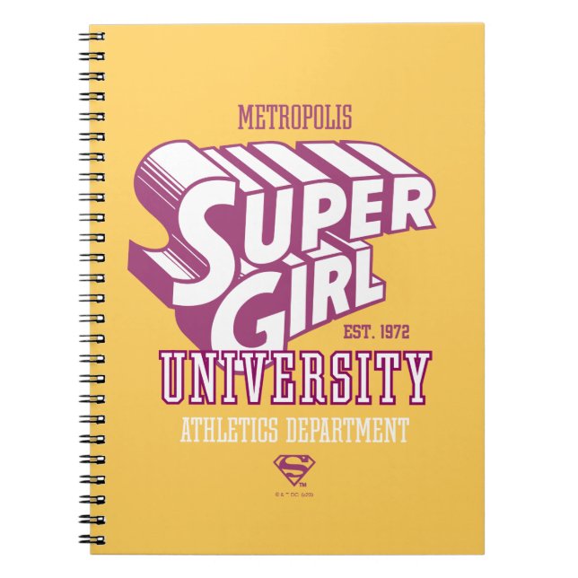Supergirl Metropolis University Athletics Dept. Notizblock (Vorderseite)