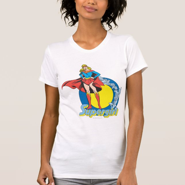 Supergirl mit Logo T-Shirt (Vorderseite)