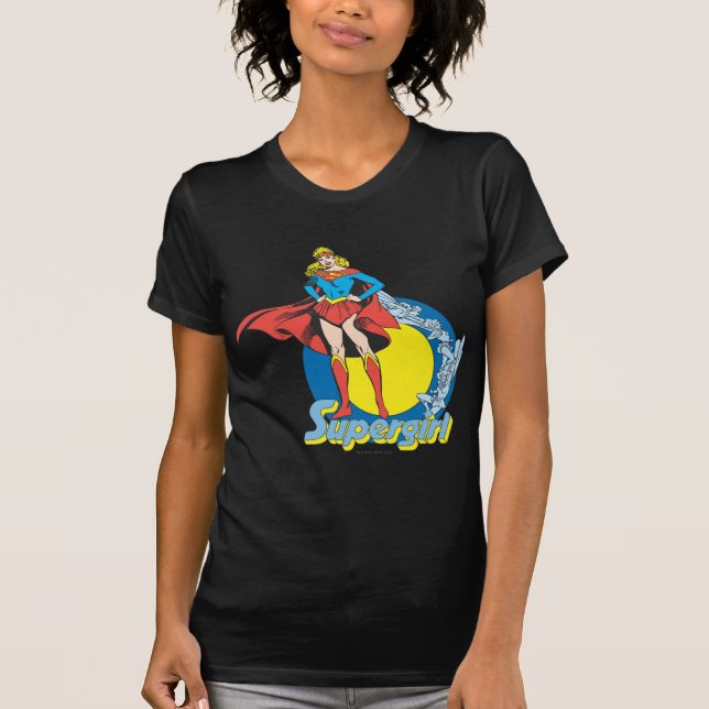 Supergirl mit Logo T-Shirt (Vorderseite)