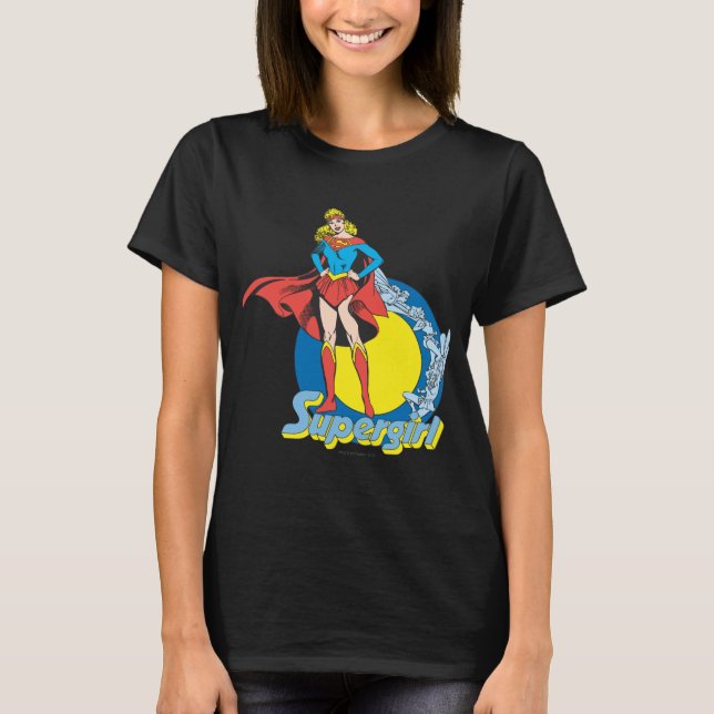 Supergirl mit Logo T-Shirt (Vorderseite)