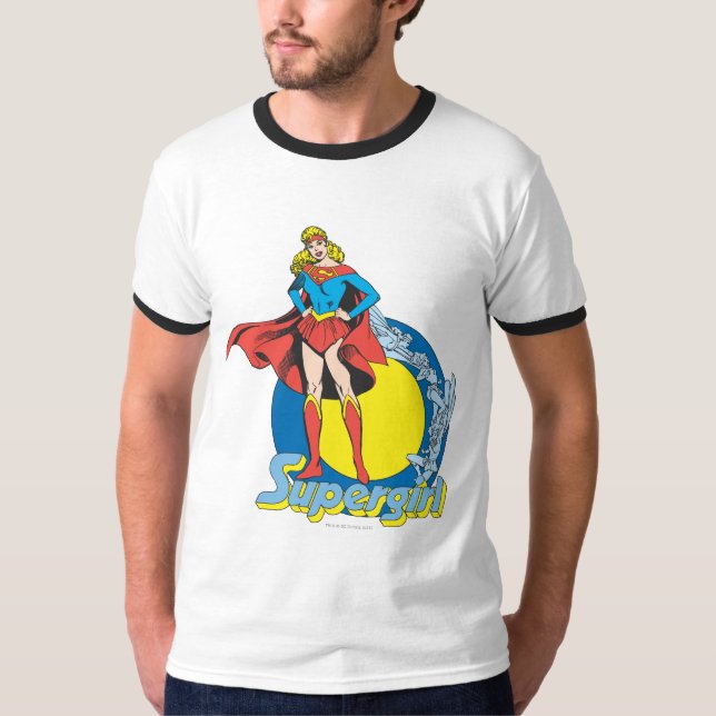 Supergirl mit Logo T-Shirt (Vorderseite)