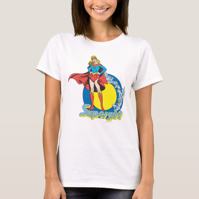Supergirl mit Logo T-Shirt (Vorderseite)