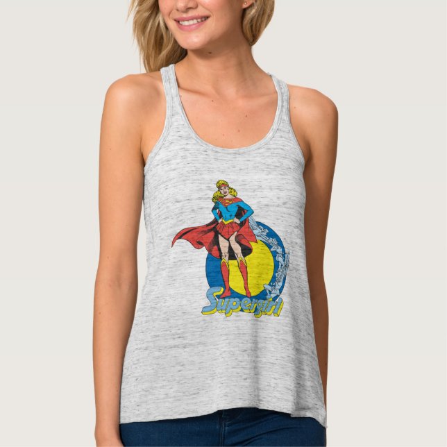 Supergirl mit Logo Tank Top (Vorderseite)