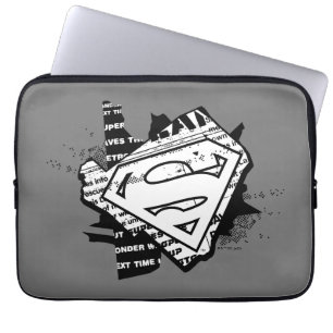 Supergirl Newsprint S-Shield Laptopschutzhülle