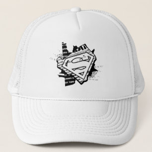 Supergirl Newsprint S-Shield Truckerkappe