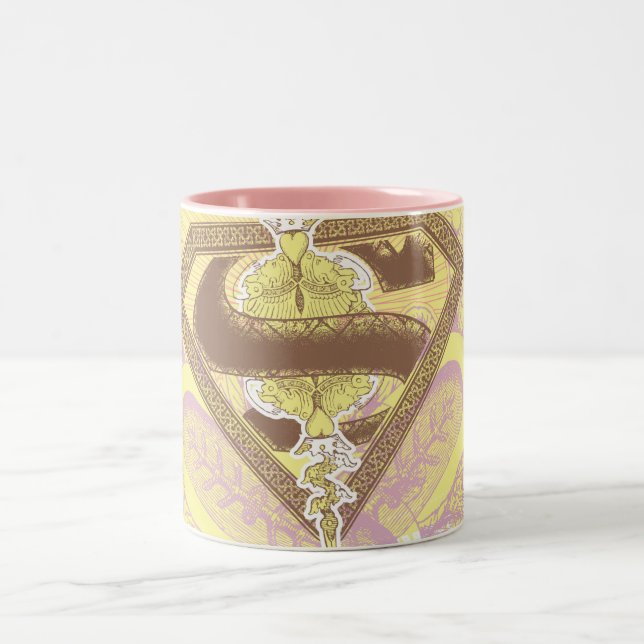 Supergirl Opera House Yellow Zweifarbige Tasse (Mittel)
