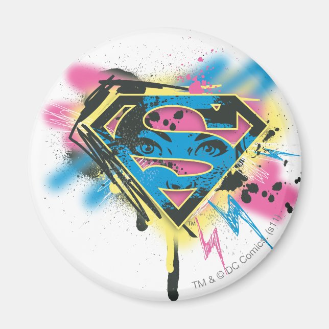 Supergirl Paint and Spills Magnet (Vorne)