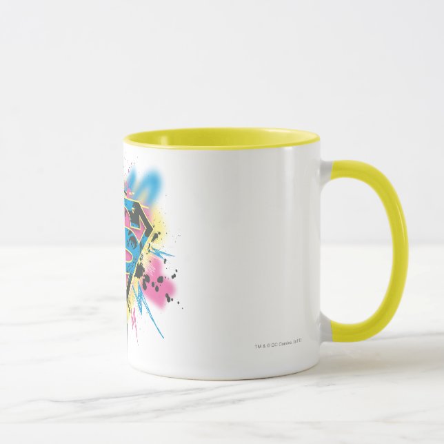 Supergirl Paint and Spills Tasse (Rechts)