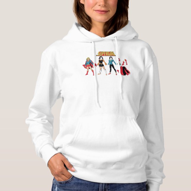 Supergirl Paper Doll Graphic Hoodie (Vorderseite)
