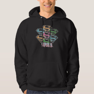 Supergirl Pastelllogo-Collage Hoodie