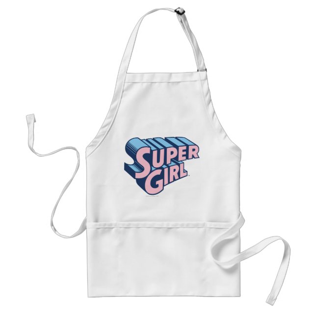 Supergirl Pink and Blue Logo Schürze (Vorne)