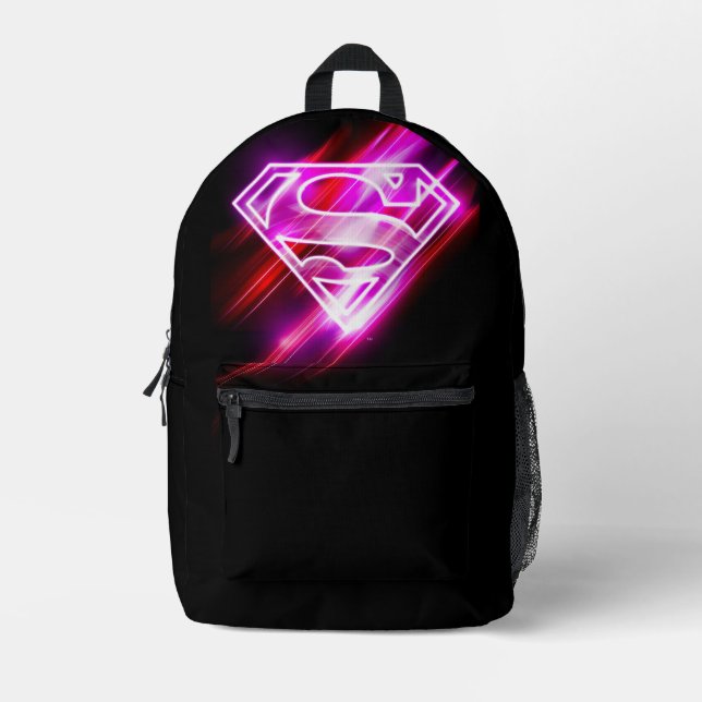Supergirl Pink Bedruckter Rucksack (Vorderseite)