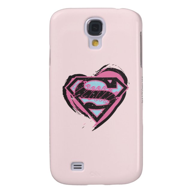 Supergirl-Pink-Logo im Herzen Case-Mate Samsung Galaxy Hülle (Rückseite)