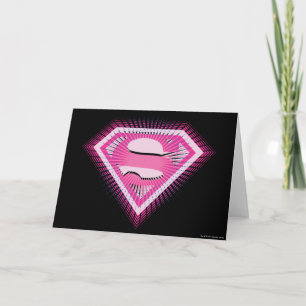 Supergirl Pink Logo Karte
