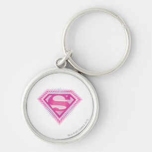 Supergirl Pink Logo Schlüsselanhänger