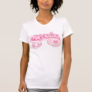 Supergirl Pink Logo Star Burg T-Shirt