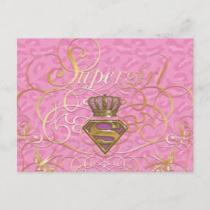 Supergirl Pink Postkarte