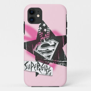 Supergirl Pink Spray Paint Star Case-Mate iPhone Hülle