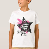 Supergirl Pink Spray Paint Star