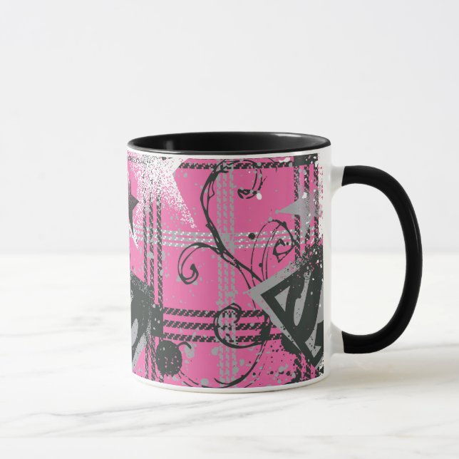 Supergirl Pink Spritzer Square Tasse (Rechts)
