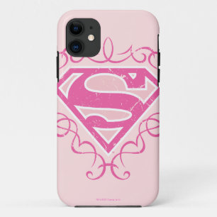 Supergirl Pink Stripes iPhone 11 Hülle