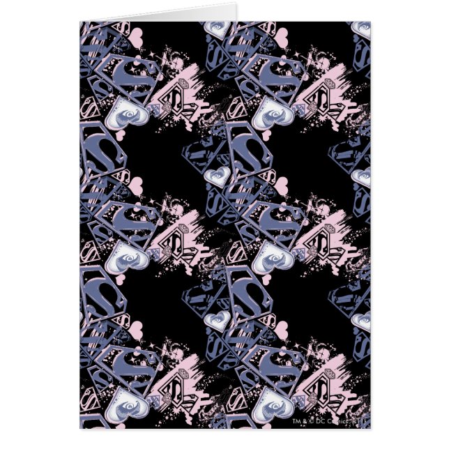 Supergirl Pink und Lila Muster (Vorne)