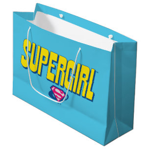 Supergirl Pop-Logo Große Geschenktüte