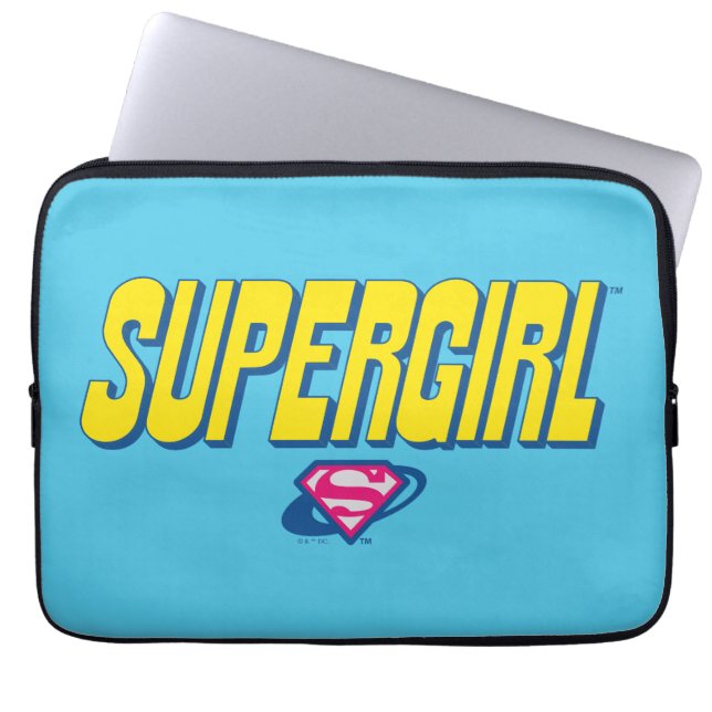 Supergirl Pop Logo Laptopschutzhülle (Vorderseite)