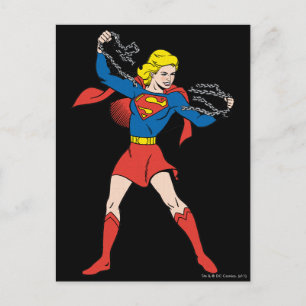 Supergirl-Pose 10 Postkarte