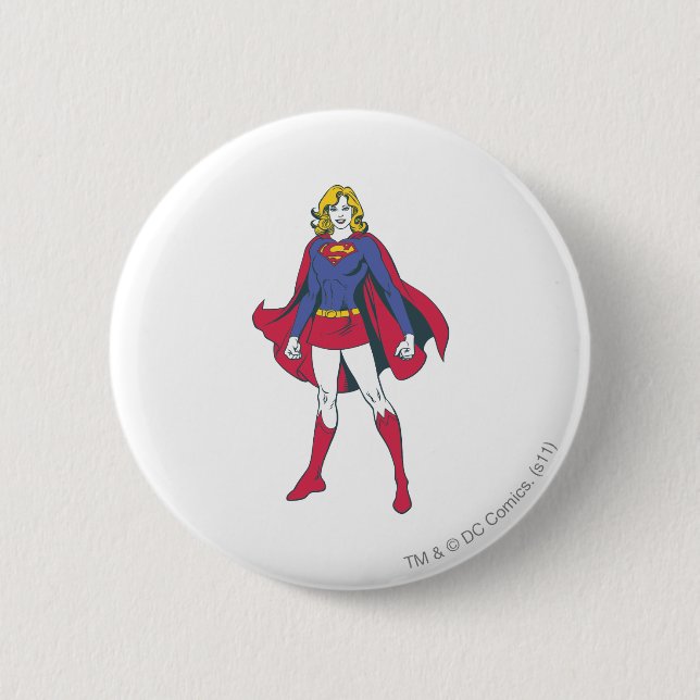 Supergirl-Pose 2 Button (Vorderseite)