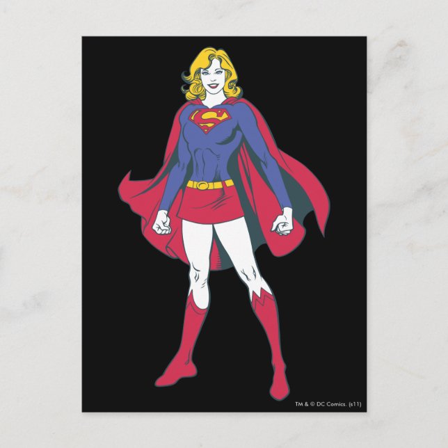 Supergirl-Pose 2 Postkarte (Vorderseite)