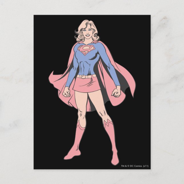 Supergirl-Pose 3 Postkarte (Vorderseite)