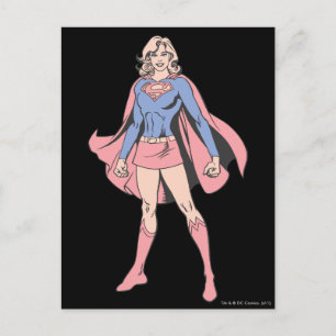 Supergirl-Pose 3 Postkarte
