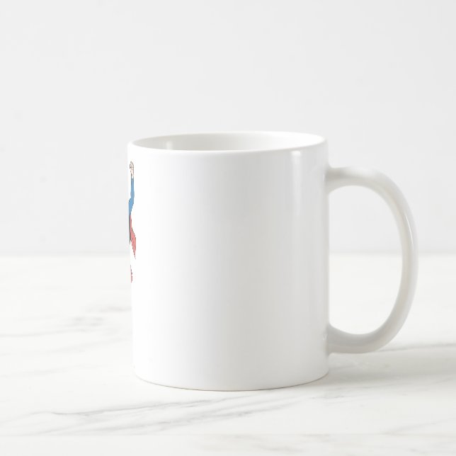 Supergirl-Pose 4 Kaffeetasse (Rechts)