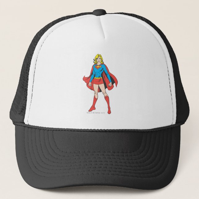 Supergirl-Pose 5 Truckerkappe (Vorderseite)