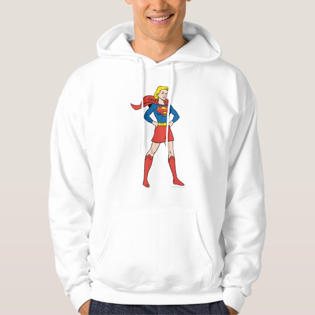 Supergirl-Pose 7 Hoodie (Vorderseite)