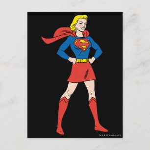 Supergirl-Pose 7 Postkarte