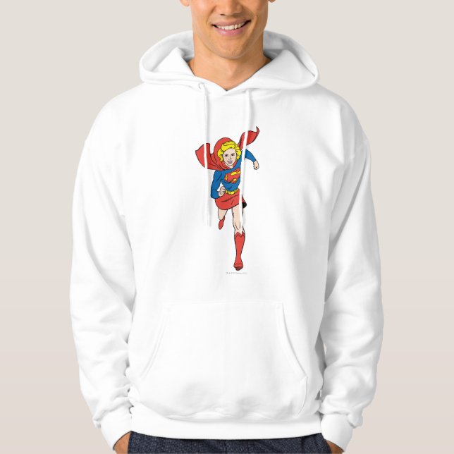 Supergirl-Pose 8 Hoodie (Vorderseite)