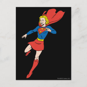 Supergirl-Pose 8 Postkarte