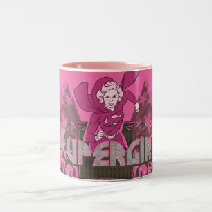 Supergirl Power 2 Zweifarbige Tasse